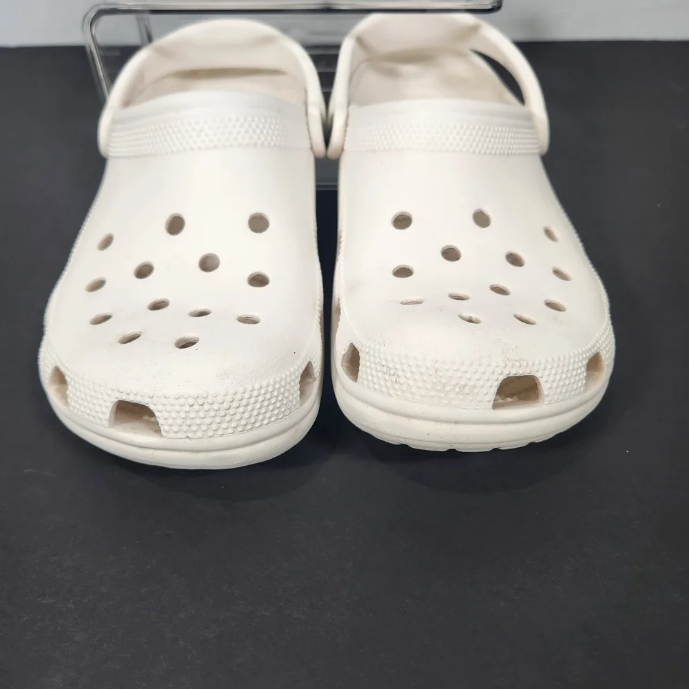 CROCS White Winter Rain Boots with Perforated Design Size 9/11